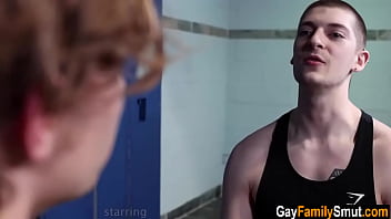 Preview 1 of Marawadi Porn - Gay stepbrothers fuck in the locker room