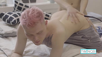 Preview 3 of Www Anu Xxx Com - Brunette Twink Logan Fucks Tattooed Boy Oliver In His Tight Asshole!