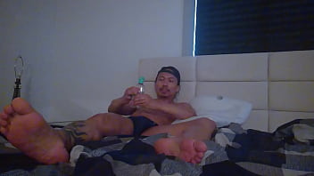 Preview 3 of Nepali Sudhi - Xian Quatro in Navy Blue Speedos While