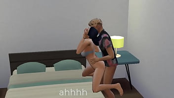 Preview 2 of Free Porn Gangbang - Asian step son masturbate in front of computer/mom catches her stepson masturbating in front of the computer | mom and stepson| mom help him