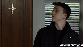 Preview 1 of Jepun Xxxx - Gayruptive.com - What a very hot sex scene of Ty Roderick and teen Troye Jacobs. Troye is on a mountain vacation,  he saw handsome guy Ty and helped and told him that he will show him what a real dick looks like