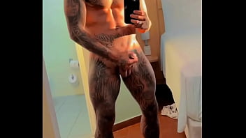 Preview 4 of Pale Chubby Freckles - Dinho Alves batendo punheta