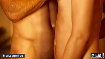 Preview 1 of Forest Faking - (Dante Colle) Turns (Joey Mills) On His Back Starts Fucking Him Doggystyle It Makes Him Cum Right Away - Men - Follow and watch Joey Mills at www.men.com/joey