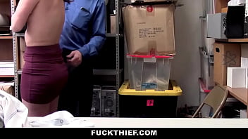 Preview 1 of Mulher Dando Para Um Cachorro - Thief Teen Refuses to Cooperate and Still Gets Punished - Alex More - Fuckthief