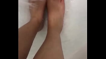Preview 2 of Bitkoin Apparat - I take off my nylon and I take a shower