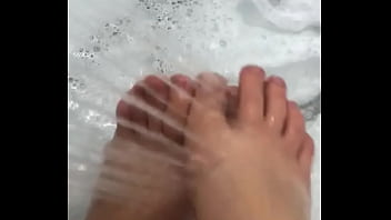 Preview 3 of Bitkoin Apparat - I take off my nylon and I take a shower