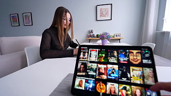 Preview 1 of Pornstars In Doggy Style - Nerdy Stepsis Gets A Facial Instead Of Help With Homework