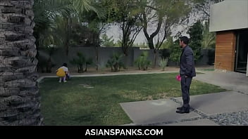 Preview 2 of Holy Halston Orgasm - Young Pigtail Asian Corrupted by the Pervert Neighbor Marriage