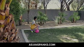 Preview 1 of Holy Halston Orgasm - Young Pigtail Asian Corrupted by the Pervert Neighbor Marriage