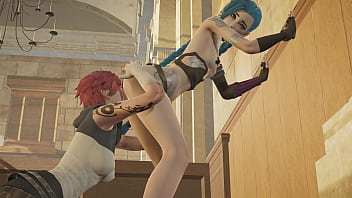 Preview 2 of Danny D Arabysexy Anal Fuck - Arcane - Vi and Jinx Lesbian Sex [4K,  60FPS,  3D Hentai Game,  Uncensored,  Ultra Settings]