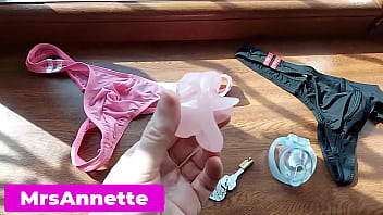 Preview 1 of Vide0s Xxx Bp - INSTRUCTIONS HOW TO WEAR THE CAGE FOR CHASTITY. TESTING NEW CELLS FOR CHASTITY AND CONTROL challenge