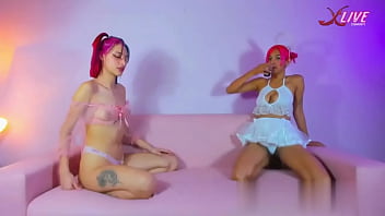 Preview 1 of Negro Big Penis - Dirty bitch eagerly gives deep double blowjob