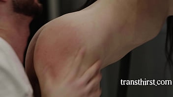 Preview 2 of Spa Bokeo - Randomly Inserts Dick In A HOT Tranny At Gym -  Ariel Demure