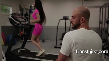 Preview 1 of Spa Bokeo - Randomly Inserts Dick In A HOT Tranny At Gym -  Ariel Demure