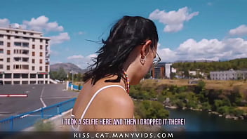Preview 1 of Slum Dog - Russian Student asked Public Agent to Find Phone and Riding on his Dick / Kisscat.xyz