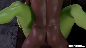 Preview 3 of Lorena Orozco Boobs Vidio - Freaky BBC&#039_s pound a Trans Alien queen like they hate her