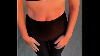 Preview 1 of Sex Gaf Xxx - Walk in a transparent top and leggings