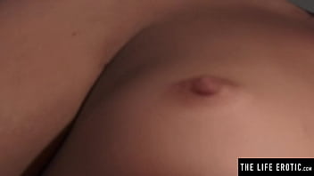 Preview 3 of Jessie Rogers Teenage Squatter - Watch this cute brunette soap up her hairy pussy in the shower