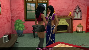 Preview 2 of Urmi Sex Photo Bangla - Sims 4,  Lesbian milf stepmother caught stepdaughter masturbating