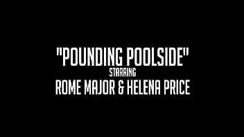 Preview 1 of Fur Lover - Anal By The Pool! Helena Price Got Spermed By Rome After Sex!