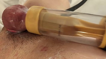 Preview 2 of Xxxl 12 - Cute CD Milked by Venus 2000 Milking Machine and Cums for the Third Time in One Edging Session