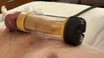 Preview 3 of Xxxl 12 - Cute CD Milked by Venus 2000 Milking Machine and Cums for the Third Time in One Edging Session