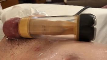Preview 1 of Xxxl 12 - Cute CD Milked by Venus 2000 Milking Machine and Cums for the Third Time in One Edging Session