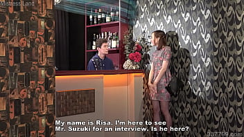 Preview 1 of Sd 3x Vido - Japanese Mistress Risa Trains Femdom Club Staff