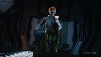 Preview 3 of Wit Mother Inlaw - Marvel Guardians of the Galaxy - Lady Hellbender Futa X Gamora