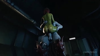 Preview 1 of Wit Mother Inlaw - Marvel Guardians of the Galaxy - Lady Hellbender Futa X Gamora