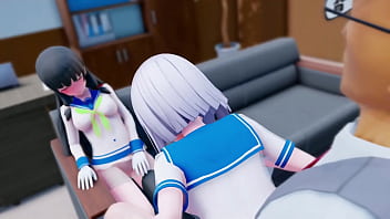 Preview 2 of Aleta Oshey - Kantai Collection Hamakaze mmd sex creampie kaotaro12