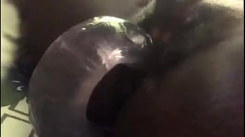 Preview 3 of My Baby Sleep - Ebony girl masturbate with big dildo