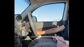 Preview 2 of Home Famle Xxx Video - Jerking off on the road