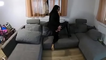 Preview 2 of Sunday Loaney - Preview- The nympho wife have cum on her Latex jumpsuit,  high heels and fur-vest 246#high-heels,  #milf,  #masturbating,  #f...