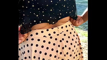 Preview 2 of Umukobwa Unyara - Sexy Girl dress in the Outdoor - flashes her bra cleavage