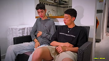 Preview 1 of Tagaloa Xxx - Two Curious Straight Friends Looking At Each Other While They Jerk Off