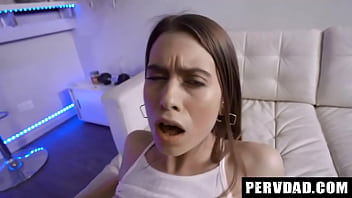 Preview 3 of Xxx Peli Pela Com - Grateful StepDaughter Gives Blowjob to Her Stepdaddy - Jill Kassidy - PervDad