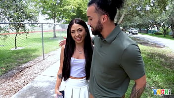Preview 1 of Fast Sex Xx Vedeo - YNGR - Nervous Hottie Bianca Bangs Tries Out Herself Out In Porn For the First Time