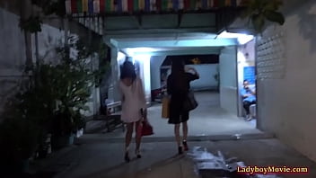 Preview 1 of Amy Brooke Anal Ass - Fearless Guy Picked Up Three Ladyboys Right Away