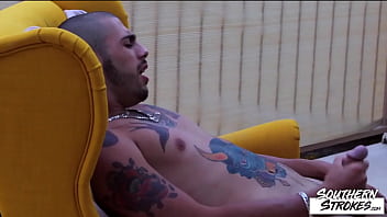 Preview 4 of Www Xxxmom Co - SOUTHERNSTROKES Tattooed Jock Ari Nucci Masturbates Solo