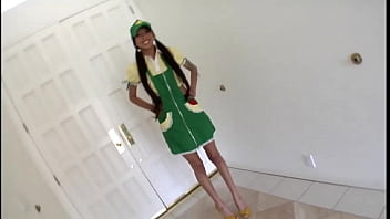 Preview 2 of Xxx Dog Gril - Alexis Love - US SOLO Masturbation Petite,  ebony,  babe,  small tits,  tight pussy,  costumed,  Teaser#1 babe,  ebony,  petite,  small tits,  costume,  high heels,  bikini,  masturbation,  solo girl,  toys,  sex toys,  dildo,  big dildo,  huge dildo,  anal plugs,  pussy