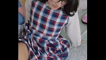 Preview 1 of Big Buty - Follando a mi hermanastra con su uniforme cuando reci&eacute_n llega a su casa es una colegiala muy puta