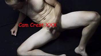 Preview 4 of Real Torture Gangbang Video - Cam Crest Jerks Off Wearing Headphones