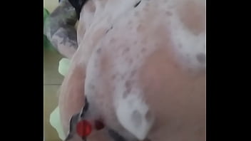 Preview 2 of Frry Sex - Leia sissy goth en el ba&ntilde_o