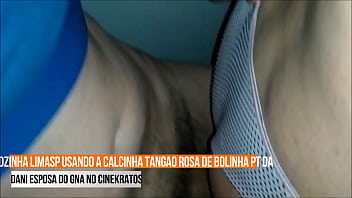 Preview 1 of Sunny Leone On Her Sex - CdzinhaLimaSp dando usando a calcinha tangao rosa esposa Gna05072022