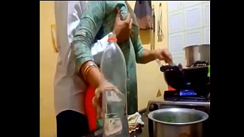 Preview 3 of Babita Sexvideos - indian new married couple romance in kitchen.