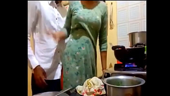 Preview 1 of Babita Sexvideos - indian new married couple romance in kitchen.