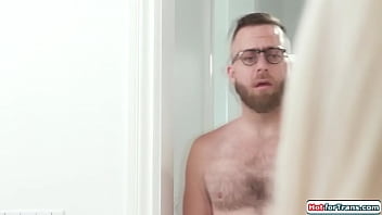Preview 1 of Sex Paty - HotforTrans.com - Tgirl babysitter Izzy Wilde wants cock