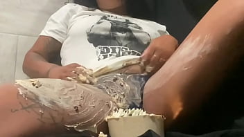 Preview 2 of Lesbian Bondage One - Fun With Cakes