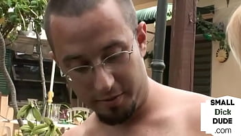 Preview 2 of Wet Girl In Rain Xxx - Smallcock guy gets 3some HJ outdoor by femdom teens